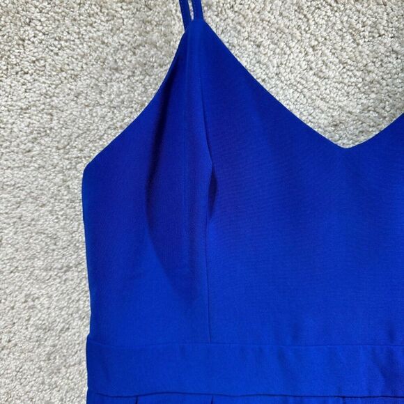 C/MEO Collective Power Trip Jumpsuit Womens Medium Blue Wide-Leg Spaghetti Strap - Picture 8 of 16